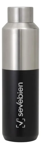 Termo De Acero Inoxidable 600 Ml Azul Plata