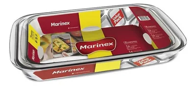 Fuente De Vidrio Rectangular Marinex