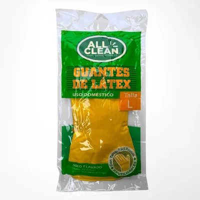 Guante De Látex Talla L Para Limpieza