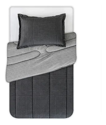 Plumón Estampado 1.5 Plazas Con Funda