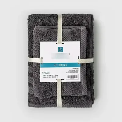Set De Toallas 100% Algodón Baño Y Mano Coral Claro