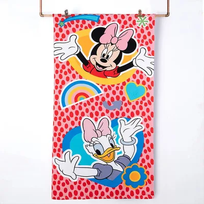 Toalla De Playa Microfibra 70x140 Cm Con Bolso Coral Claro