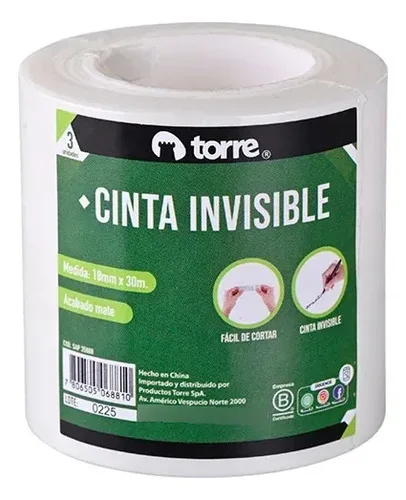 Cinta Adhesiva Invisible Set 3 Unidades 18mm