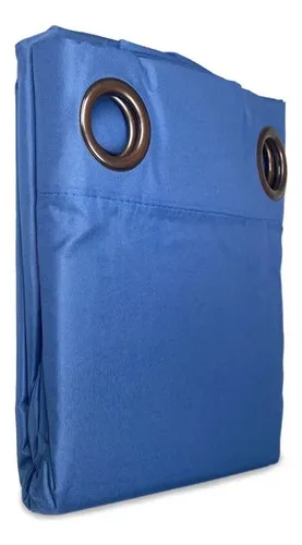 Cortina Microfibra Blackout Térmica 140x225cm Azul