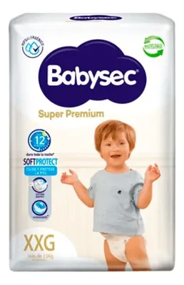 Pañal Desechable Babysec Super Premium Xxg Niñas