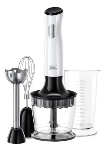 Batidora De Inmersión 700w Acero Inoxidable Blanco