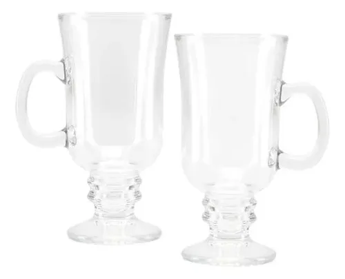 Set De Tazas Capuccino 209ml Cerámica Blanco Blanco