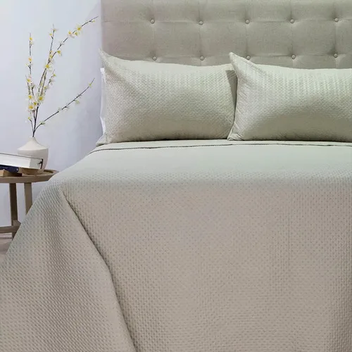 Quilt Boston Outboss Hotpress 2 Plazas Beige Poliéster Beige