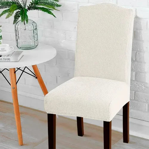Funda Protectora Para Silla Con Respaldo Poliéster Coral Claro