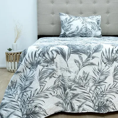 Quilt Estampado Botánico 1.5 Plazas