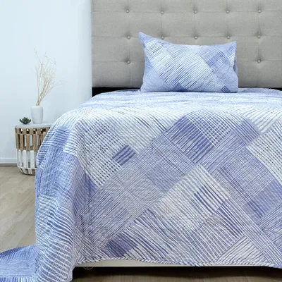 Quilt Estampado 1.5 Plazas De Poliéster