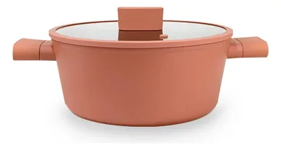 Olla Antiadherente De Aluminio Forjado 20 Cm Rosa Viejo Rosa