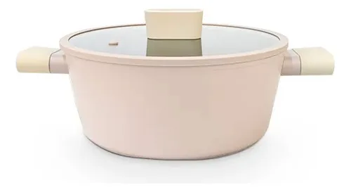 Olla Antiadherente De Aluminio Forjado 20 Cm Marfil