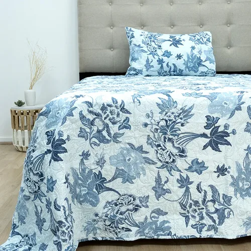 Edredón Estampado Floral 1.5 Plazas