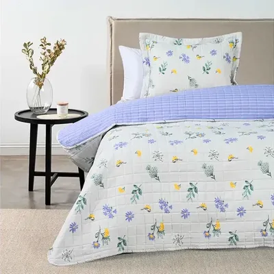 Quilt Estampado 1.5 Plazas De Poliéster