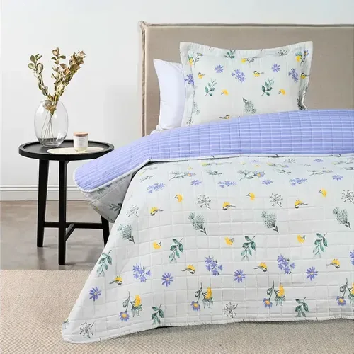 Quilt Estampado 1.5 Plazas De Poliéster