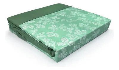 Juego De Sábanas Aterciopeladas 1.5 Plazas Flor Verde