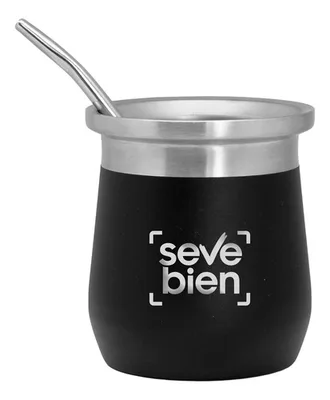 Mate Térmico Corporativo De Doble Pared Negro